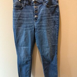 LC Lauren Conrad High Rise Blue Jeans Size 18